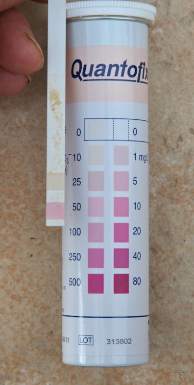 Measurement of crop soil nitrate with test strips